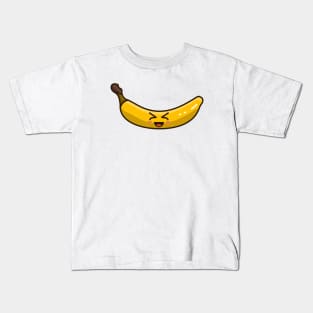 smile haha react banana Kids T-Shirt